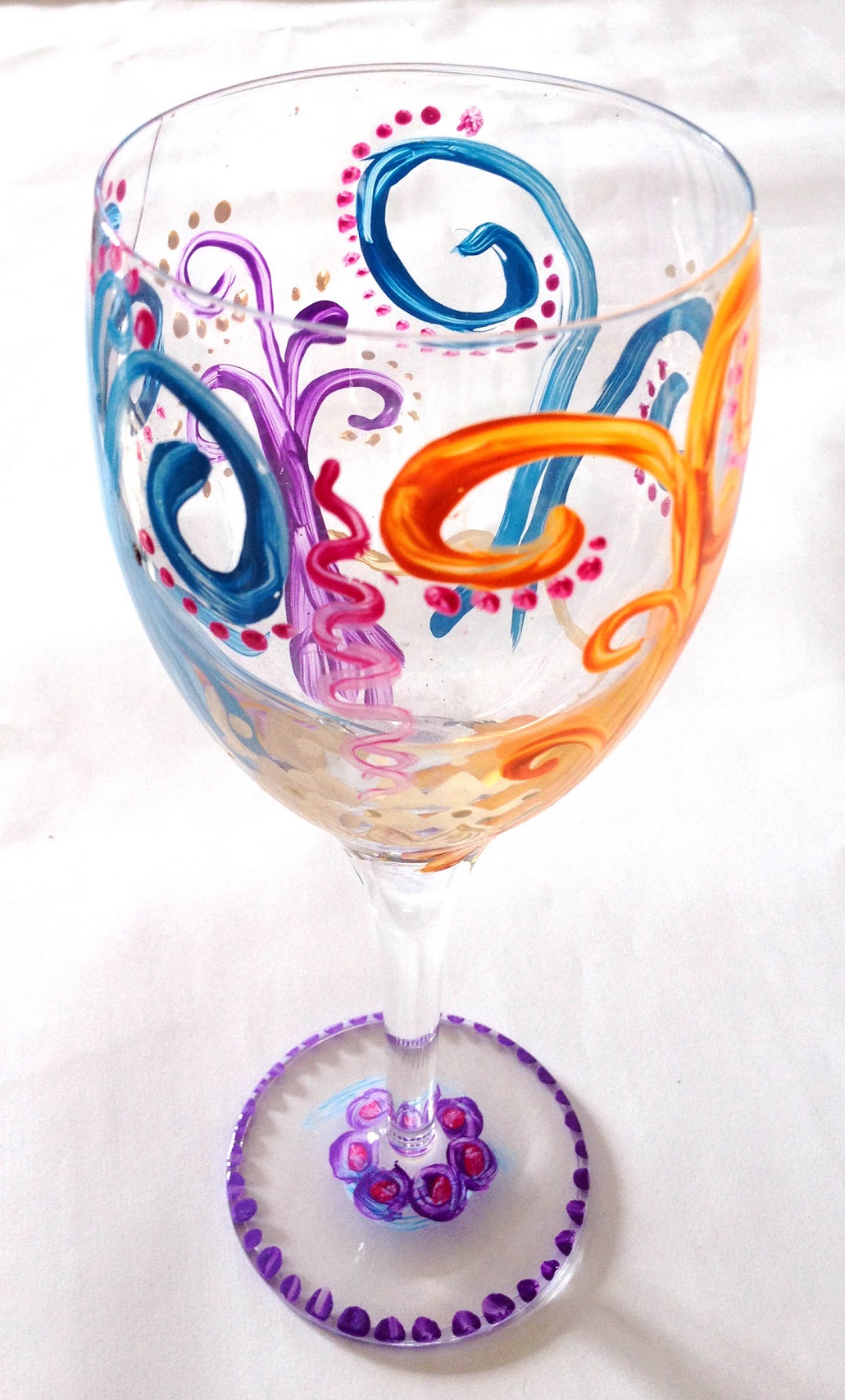 Decorate Wine Glass