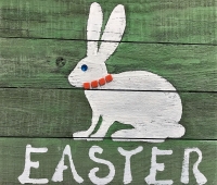 Painted Wood Easter Sign-Early Bird $5 OFF!