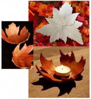 Clay Fall Leaf Candle-Early Bird $5 OFF! 