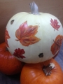 $10 Demo 'n Do It Sunday! Fall Leaves Painted Pumpkin