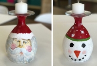 Santa the Snowman Candle Holder - Early Bird $5 OFF!
