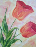 Tulips (orange)-Early Bird $10 OFF!
