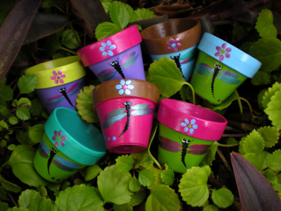 Mother's day best sale painted flower pots