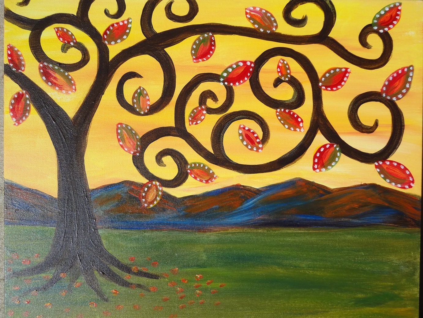 Online Class: Fall Tree with FolkArt Acrylics