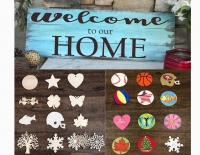 Welcome HOME Wood Sign-Early Bird $5 OFF thru 7-18!