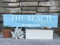 The Beach is my Happy Place Wood Sign (Reg by 7/30)