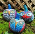 Painted Pumpkin Owls